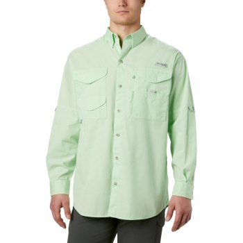 Columbia Overhemd Heren, PFG Bonehead Long Sleeve Groen, 20XNUAKZH